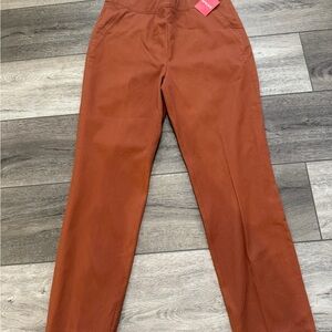 SPANX on-the-go ankle slim straight  Pants in bronze glow